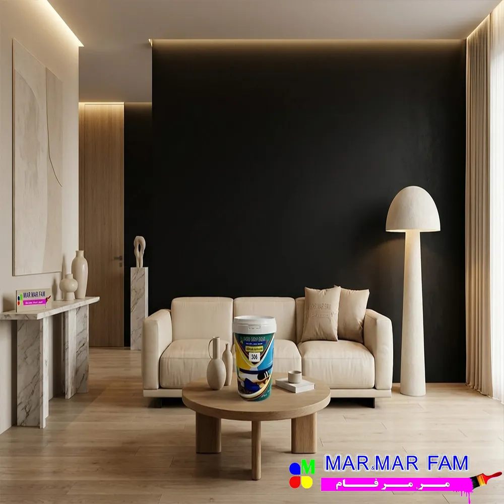 معرفی رنگ آکریلیک مشکی مات مرمرفام کد 306