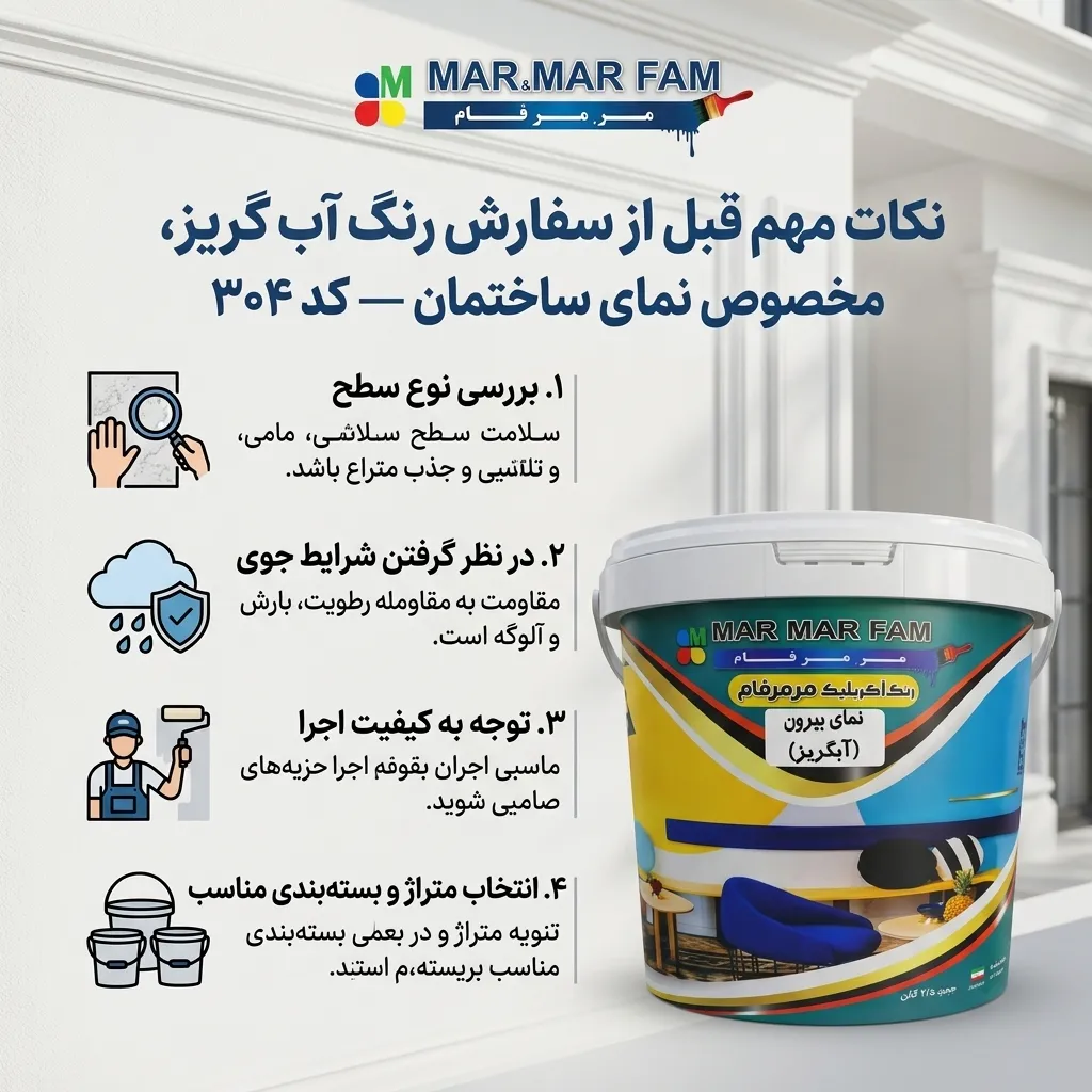 نکات قابل توجه قابل از سفارش محصول