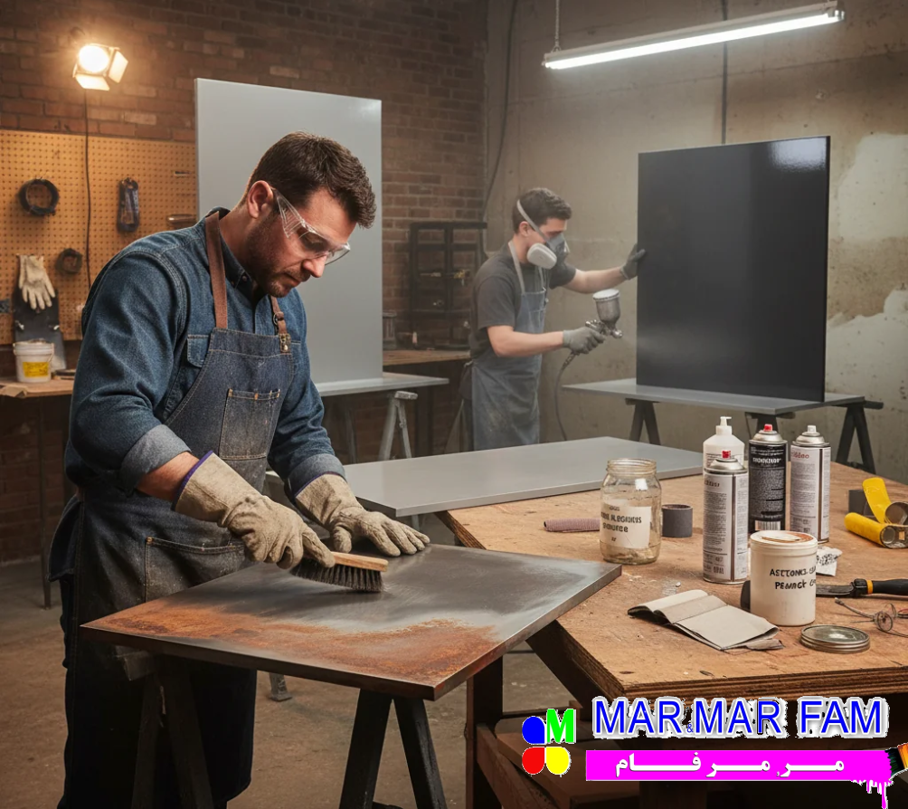 رنگ کردن کابینت فلزی