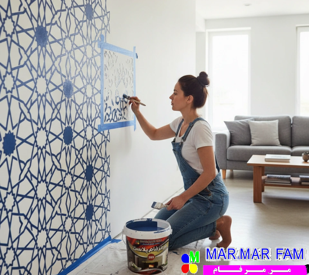 نقاشی دیوار با تکنیک استنسیل