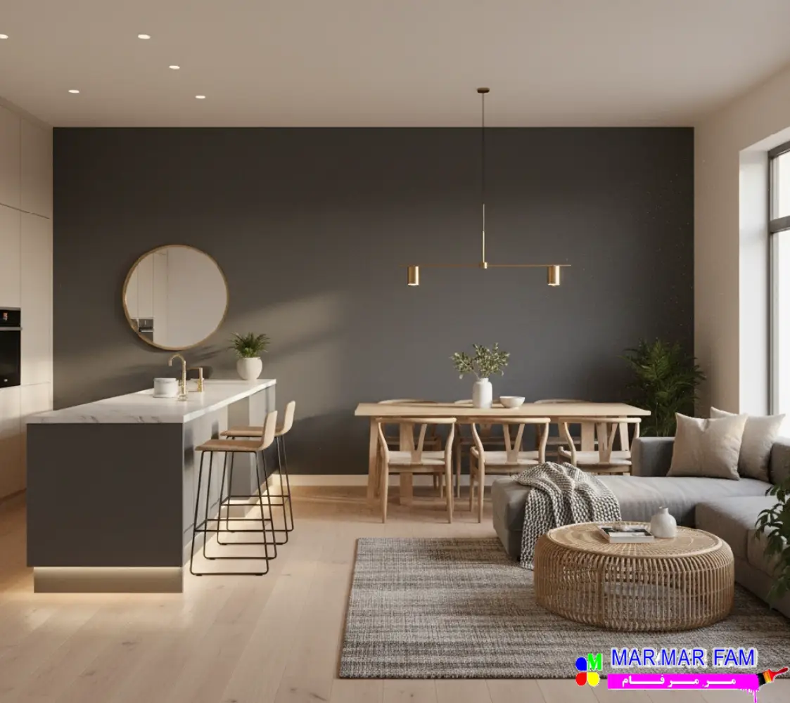 طراحی جذاب با طوسی نقاشی دیوار