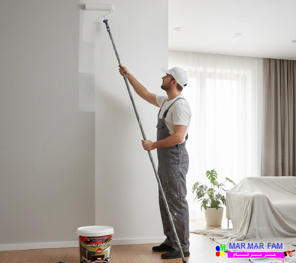 غلظت رنگ پلاستیک برای غلطک دسته‌بلند و شرایط اجرای آن