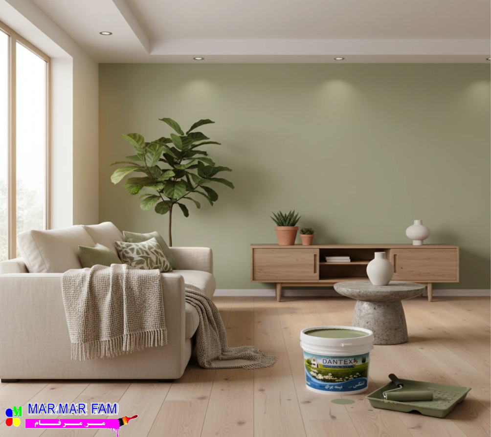رنگ آکریلیک سبز زیتونی