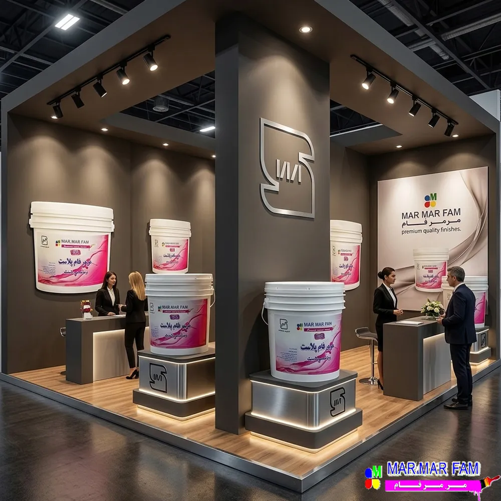 اهمیت استراتژیک رنگ آکریلیک مات مرمرفام در غرفه های دائم نمایشگاهی