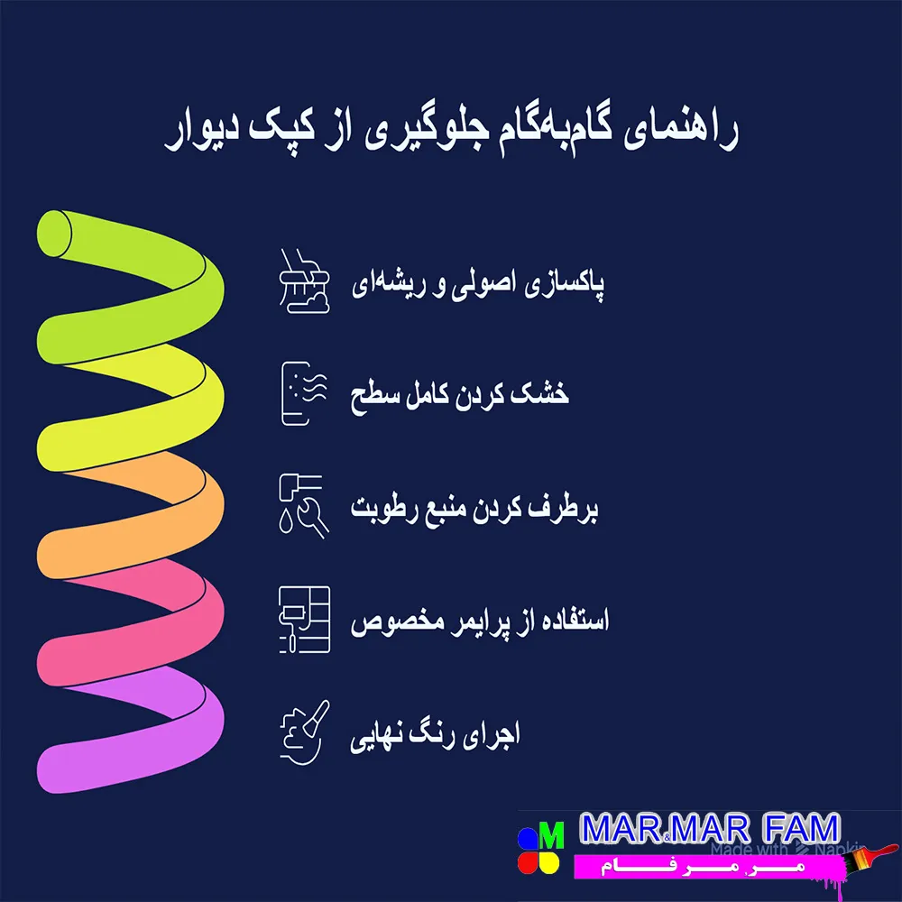 راهنمای گام به گام و عملی برای جلوگیری از کپک دیوار
